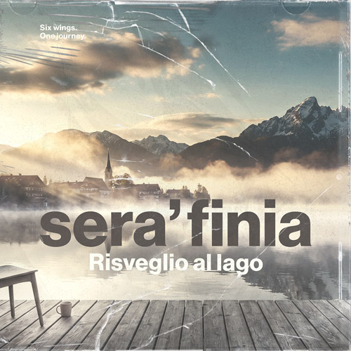 Abstract painting - heart centered on a deep red background with rich texture and dynamic brushstrokes - SeraFinia cinematic song cover artwork